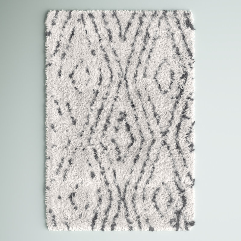 Tapis beige à motif géométrique Enrisma, Rectangle 4 pi x 6 pi