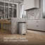 13-Gallon Stainless Steel Slim Step Trash Can With Bifold Lid-1462412722
