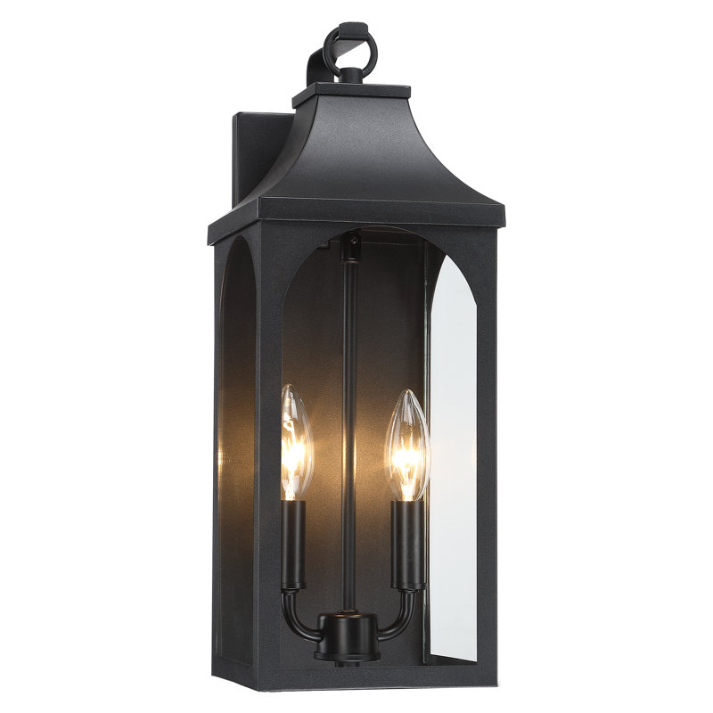  Lanterne murale d'extérieur 17 po Yosiel, H 17 po x l 6,34 po x P 6,94 po