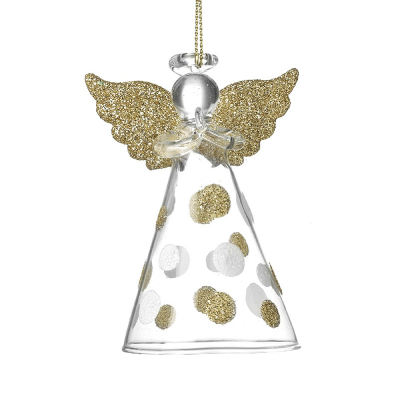 8cm Glass Hanging Figurine Ornament