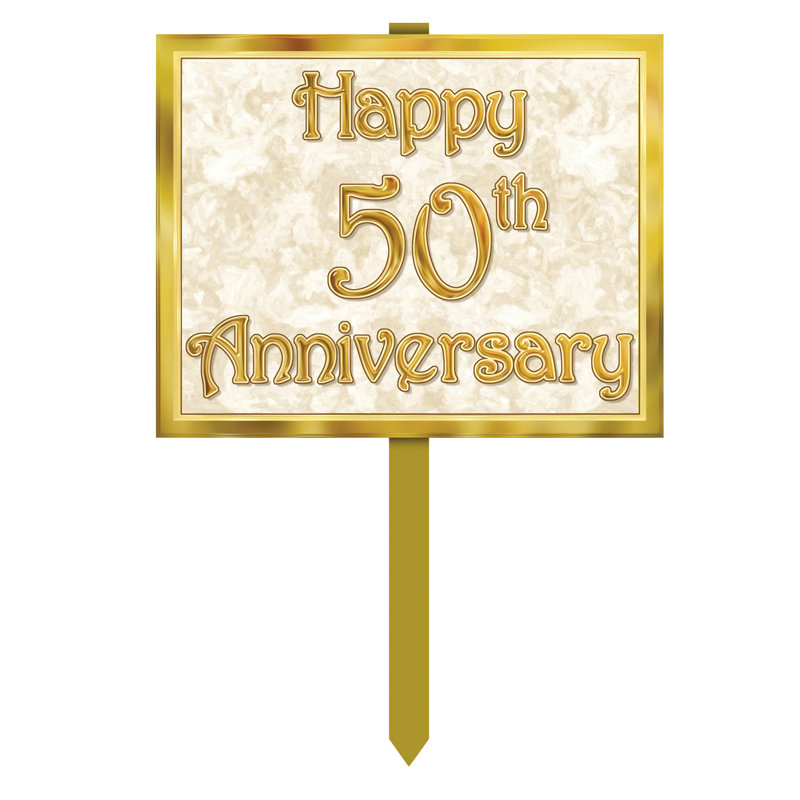 "50th" Anniversary Yard Sign