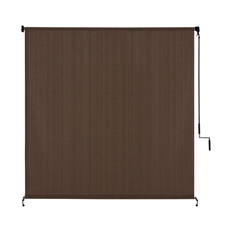 Semi Sheer Roller Shade, Mocha, 72"W x 72"L