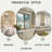 Set of 2 Modern Asymmetrical Wall Mirrors with Aluminum Alloy Frame, Decorative Irregular Hanging Mirrors for Bathroom, Bedroom, Living Room & Entryway-98127005-98127008