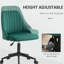 Chaise de bureau d'ordinateur en velours pivotant en forme de feston pour bureau à domicile ou chambre à coucher-415186386