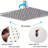 Shanmuyin Square Shower Set - 8"/10" Rain Head + 3-Function Handheld & Adjustable Arm