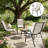 Outdoor Chairs Set of 4,Stackable Chairs-2013295934