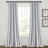 Cotton Blend Semi Sheer Curtain Pair-71502487-71502488