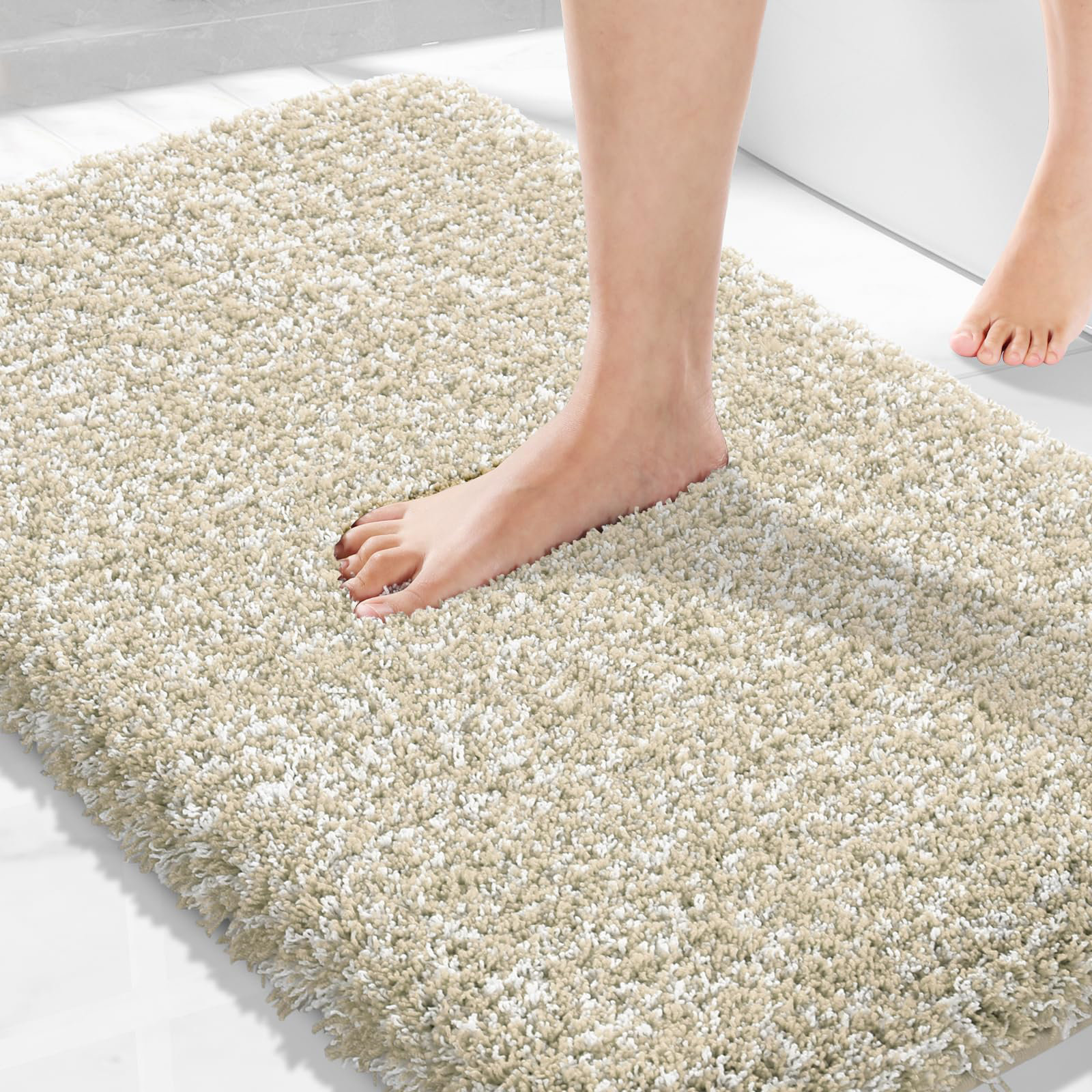 Latitude Run® Zaylynn Microfiber / Microsuede Bath Rug | Wayfair