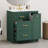 Classic 30" Forest  Bathroom Vanity Set, Floor Standing, With Three Drawers, One Of Which Is A Double-Layer Drawer, With Long Gold Handles - Perfect For Small Bathrooms-1491306118