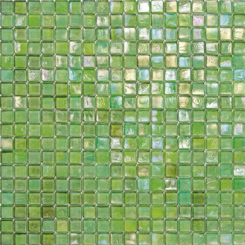 Apple 5/8" x 5/8" Glimmer Glass Mosaic