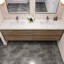 Ensemble de meuble-lavabo double mural 84 po Azden-1534811294