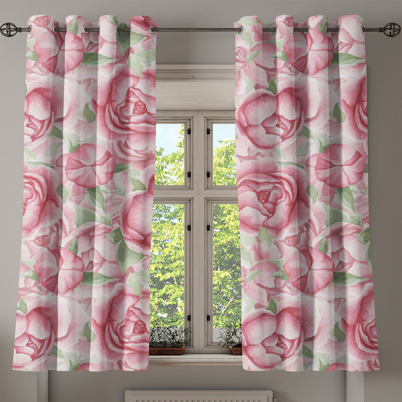 Ebrar Semi Sheer Curtain Pair
