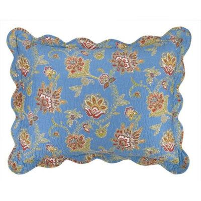 Jacobean Cotton Floral Sham