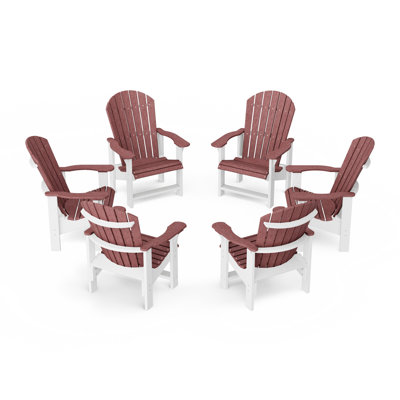 Heritage Upright Adirondack Chairs Set Of 6