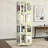 4-Tier All-Steel Rotating Bookshelf With 360° Wheels-1009076493