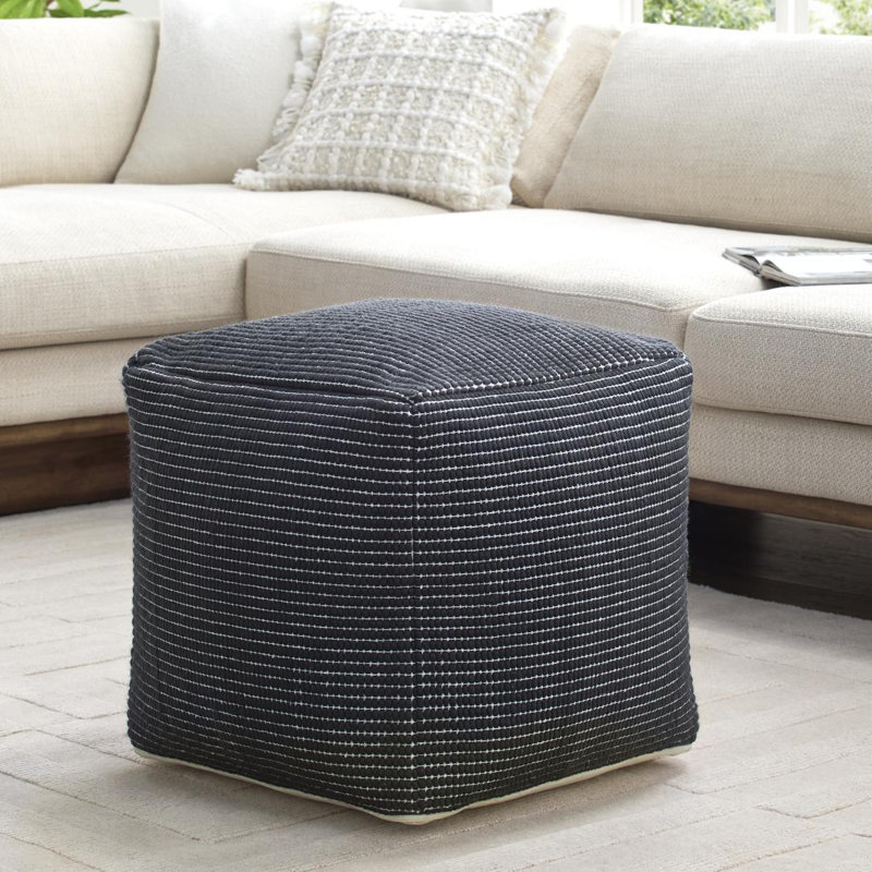 Pouf Waverly, Noir, noir, noir, noir