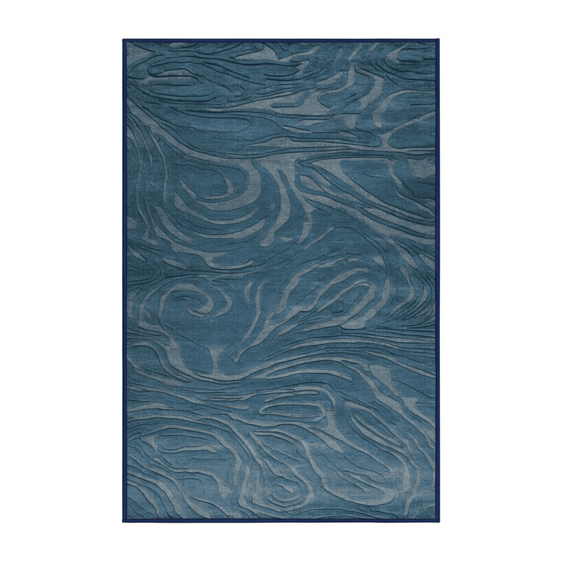 Tapis abstrait gris lavable à la machine