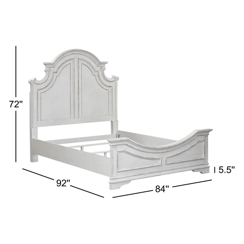 Colchester Panel Bed, California King, Off White