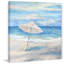 Beach Parasol - Wrapped Canvas Painting-1808219473