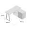 Bureau d'écriture en L avec armoire de rangement 55,12 "Club -377959246