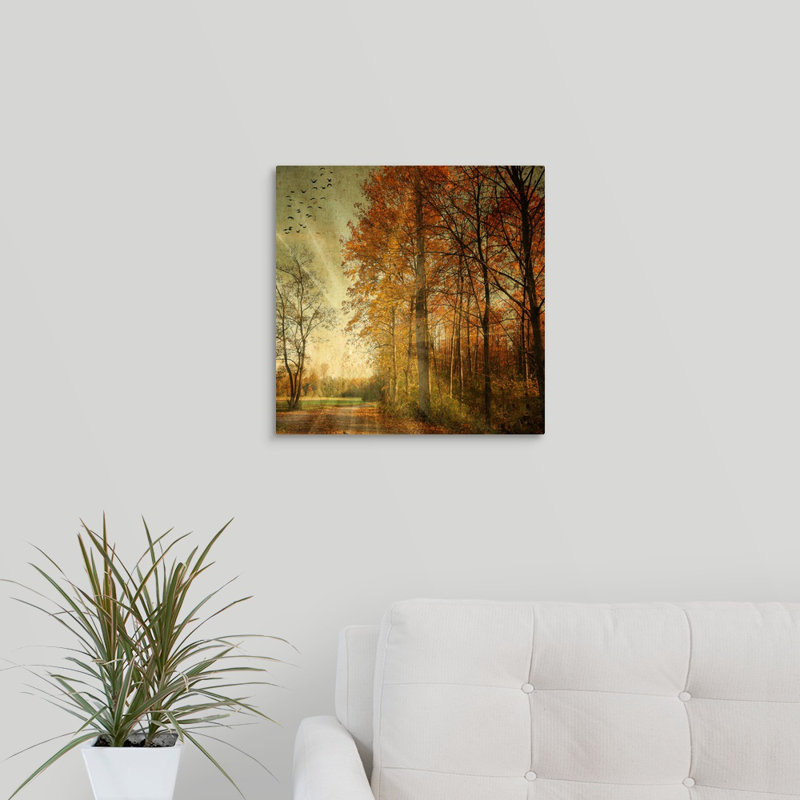« ray automne », reproduction de photo sur toile, H 16 po x l 16 po x P 1,5 po