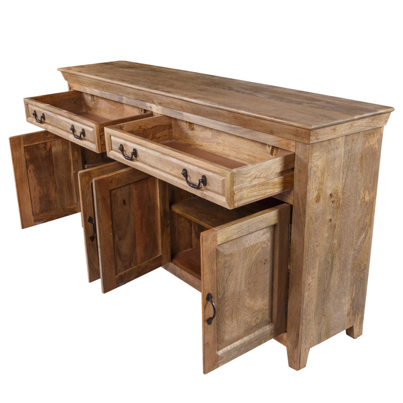 Buffet en bois massif 69 po Jamya, Chêne