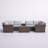 Elodie Wicker Full Assembled 4 - Person Seating Group with Cushions