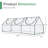 Aoodor 9'W x 3'D Mini Greenhouse, Portable Tunnel Green House-93748081