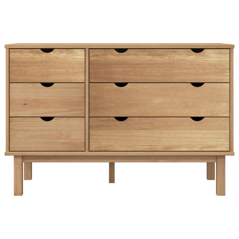 Commode avec tiroirs VidaXL, Brun