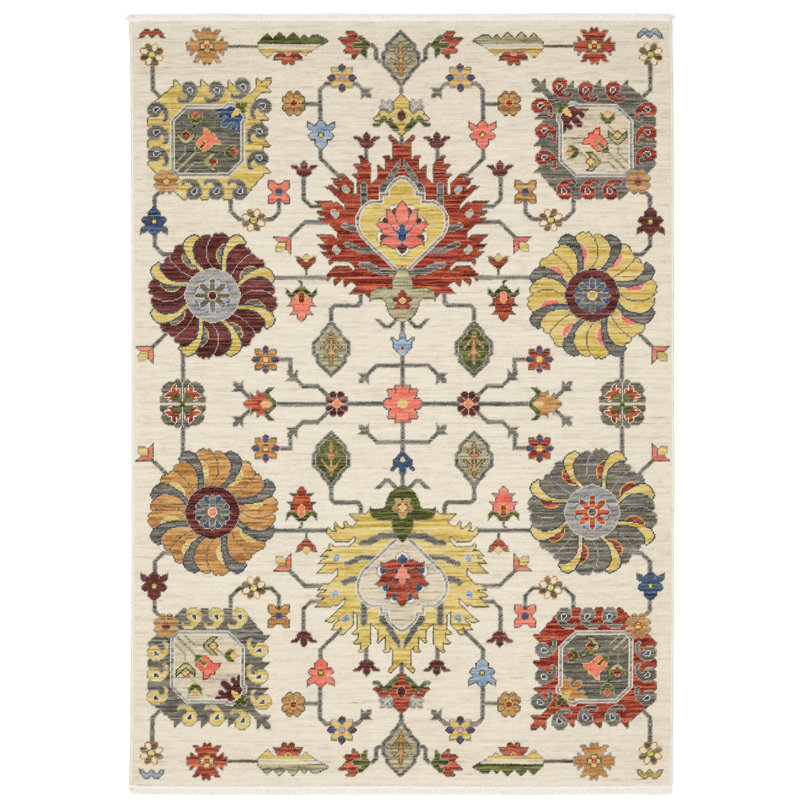 Markeya Floral Indoor Rug, Rectangle 7'10" x 10'10"