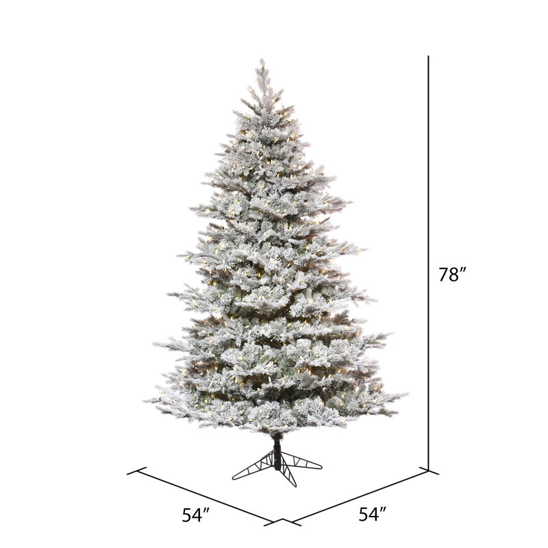 Kiana Lighted Artificial Pine Christmas Tree, 6.5' H