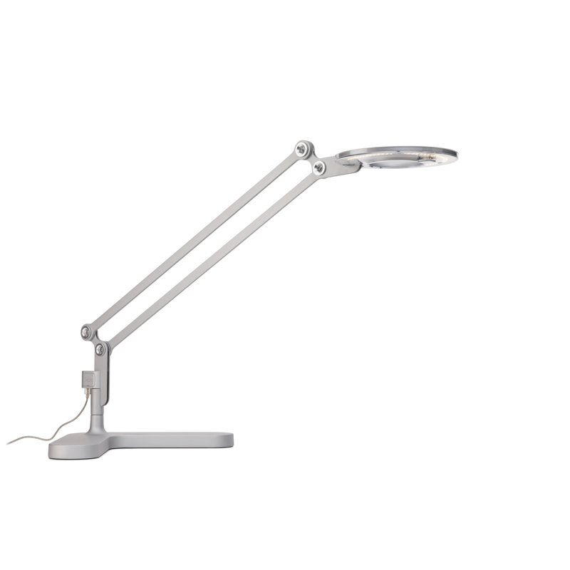 Link Desk Lamp, 33" H x 8.5" W x 7.5" D, Silver