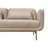 Ciabhan 77" Wide Square Arm Sofa in Fabric with Antique Brass Metal Legs-187146525