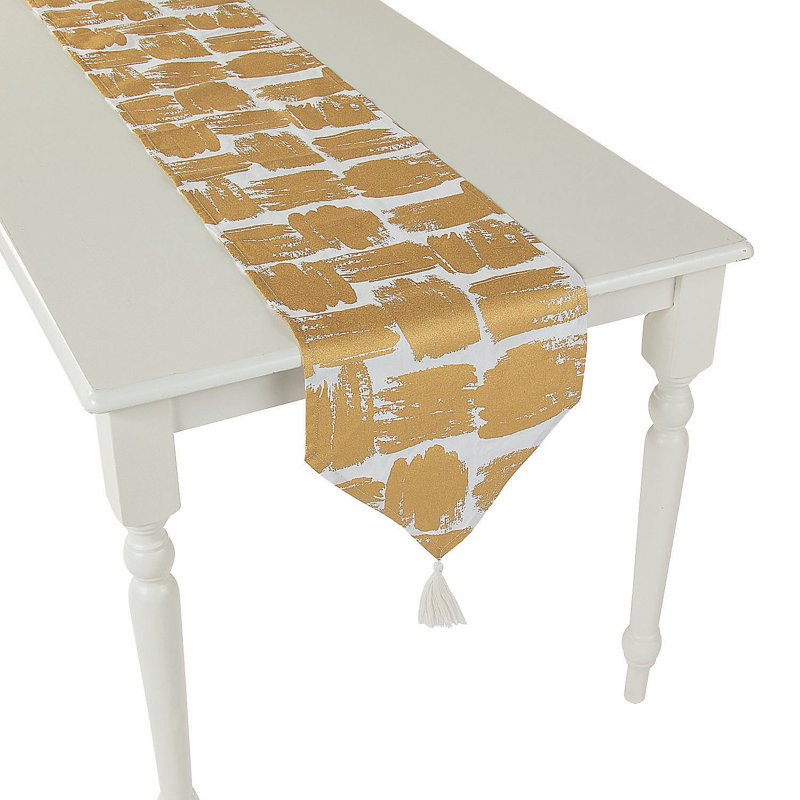 Caseville Abstract Cotton Blend Table Runner