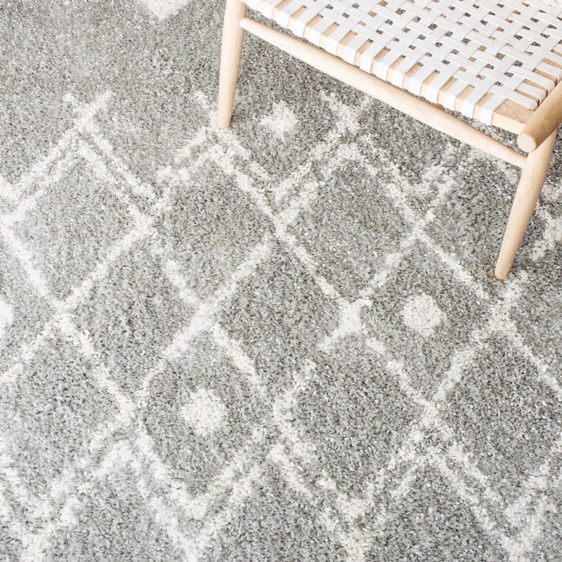 Saira Berber Shag Performance Geometric Rug, Rectangle 2'6" x 4'