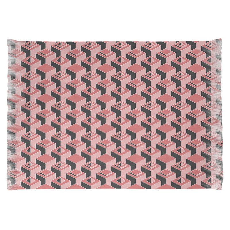 Tapis de zone rouge/noir skyscrapers, Non