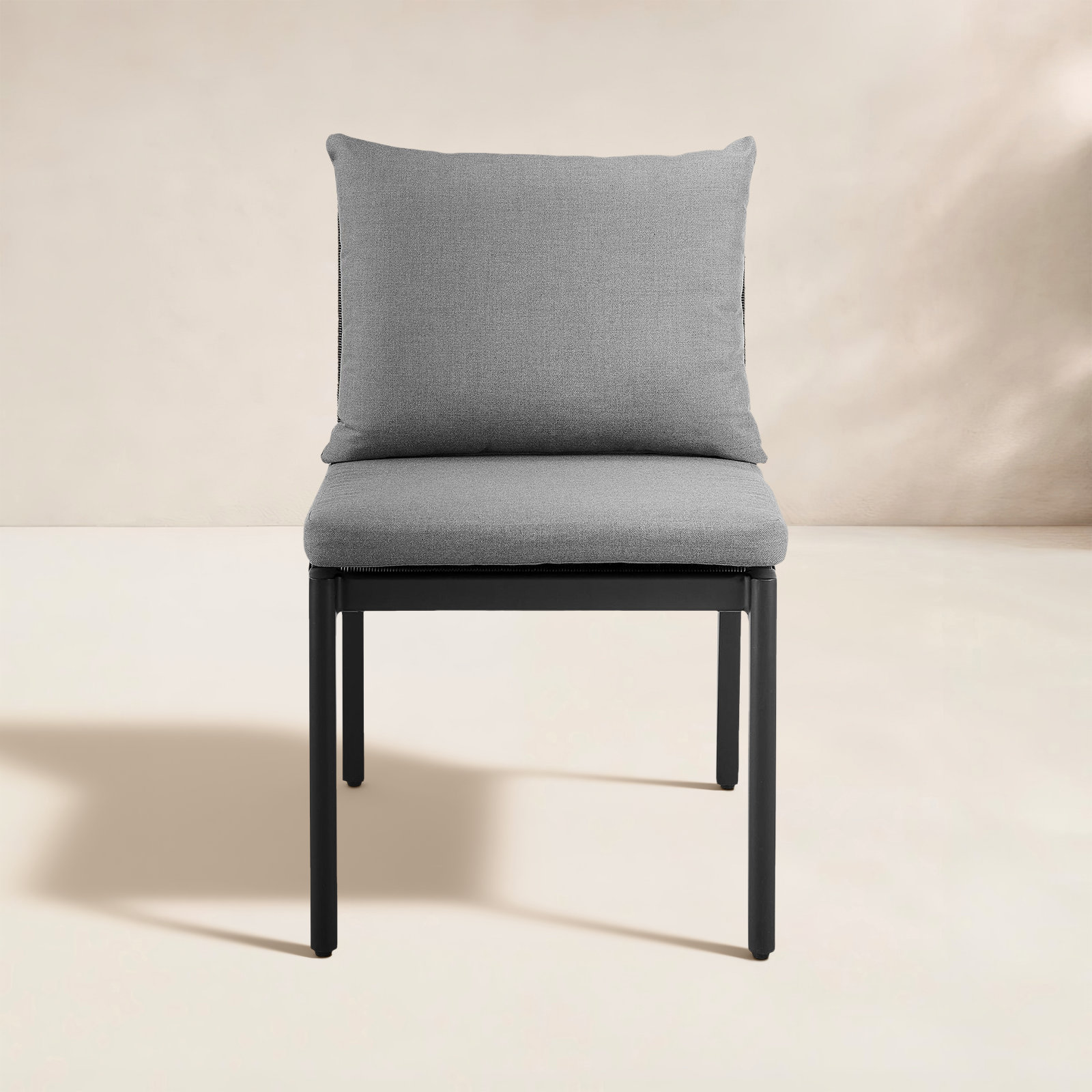 Gerri Premium All-Weather Wicker Outdoor Dining Side Chair with Cushion