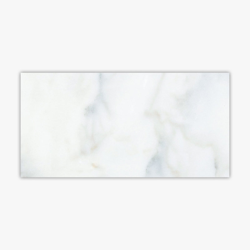 Calacatta 12" x 24" Marble Singular Wall & Floor Tile