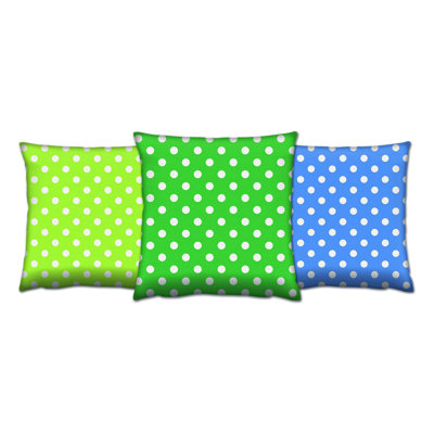 Ensemble de coussins de qualité supérieure (3 pièces), 17 x 17 pouces, rembourrage en silicone souple | 50% coton / 50% polyester, lavable et repassable, fermeture à glissière dissimulée | Parfait pour la décoration intérieure, les canapés et les chaises - Confort et style combinés