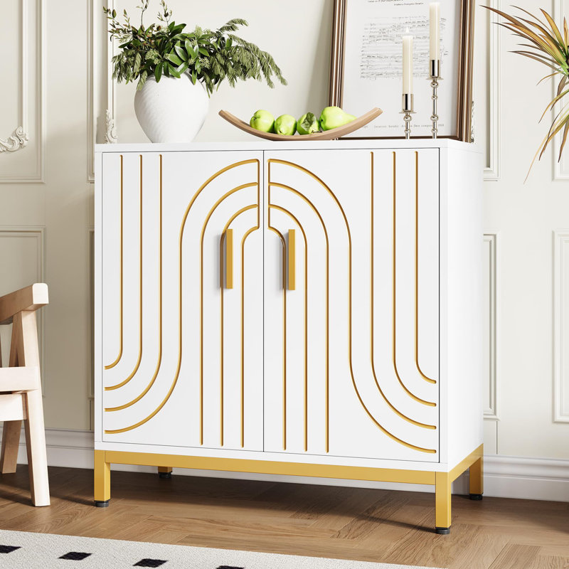 Buffet d'appoint en bois avec rangement Accent
