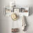 MDF Accent Cabinet, Entryway Wall Mounted Coat Rack with 4 Dual Hooks-235365128