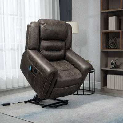 Heated Power Lift Assist USB Recliner With Massager