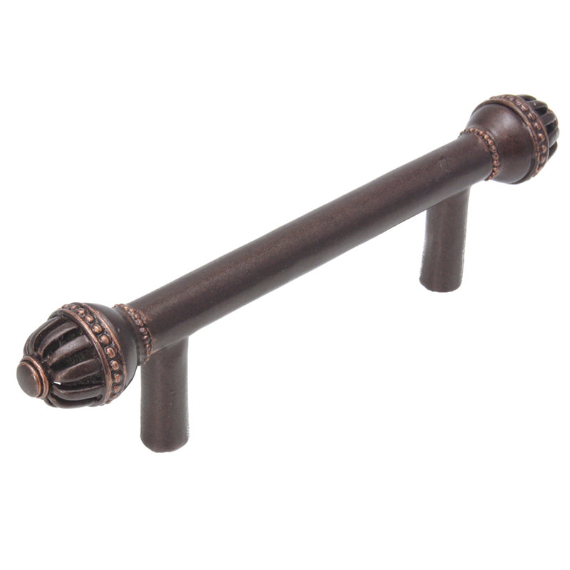 Poignée cage de cricket, Bronze frotté à l'huile, 3"