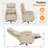 Dual-Motor Power Recliner with Swivel Base, USB & Type-C Charging, Faux Leather-1672208330