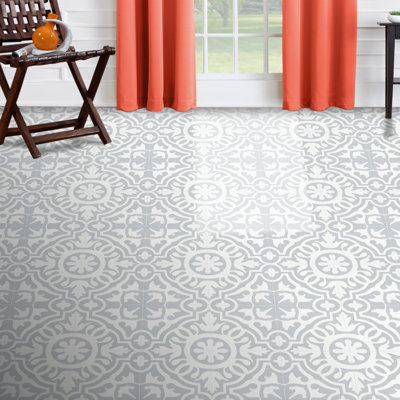 Baha 8" x 8" Cement/Marble Mosaic Wall & Floor Tile