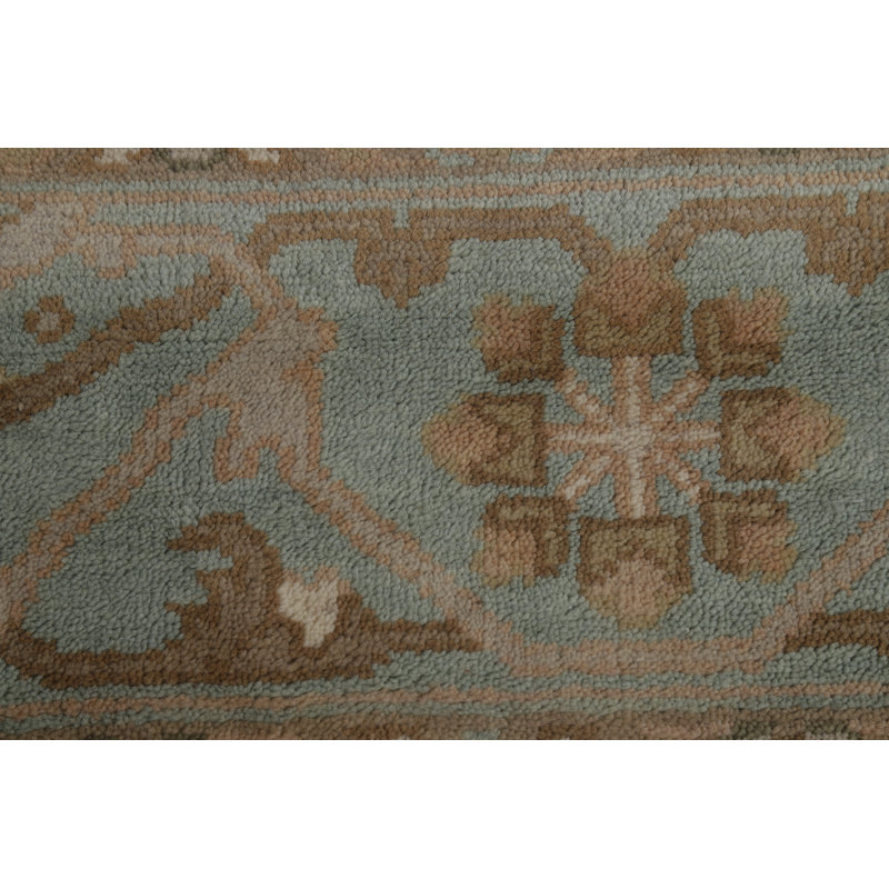 Tapis couleur terre en laine Oushak 8 x 10 po