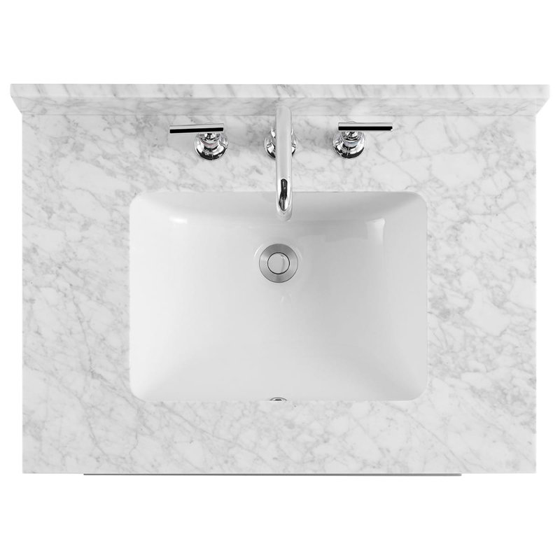 Nora 30" Freestanding Standard Single Bathroom Vanity with Top, Gray