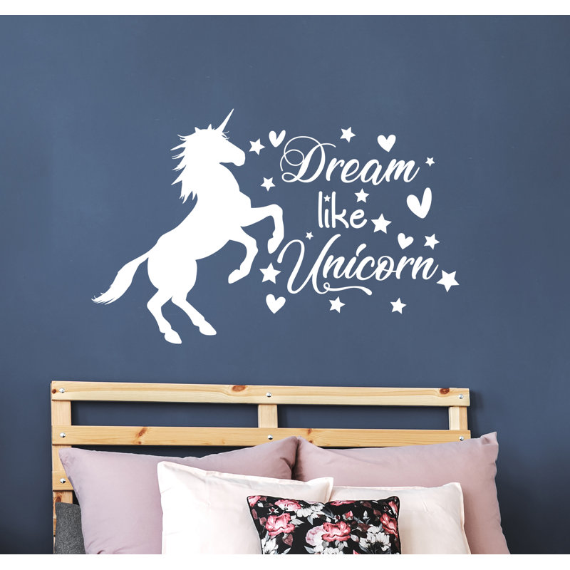 Adhésif décoratif licorne, Blanc, H 22 po x l 33 po