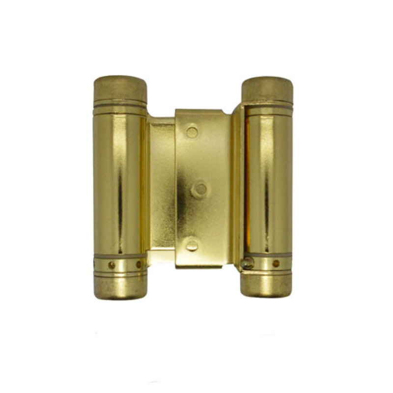 Charnière de porte simple à ressort H 3 po x l 3,5 po, Laiton poli