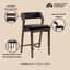 Tabouret de comptoir rembourré Patricia-111807618-111807615